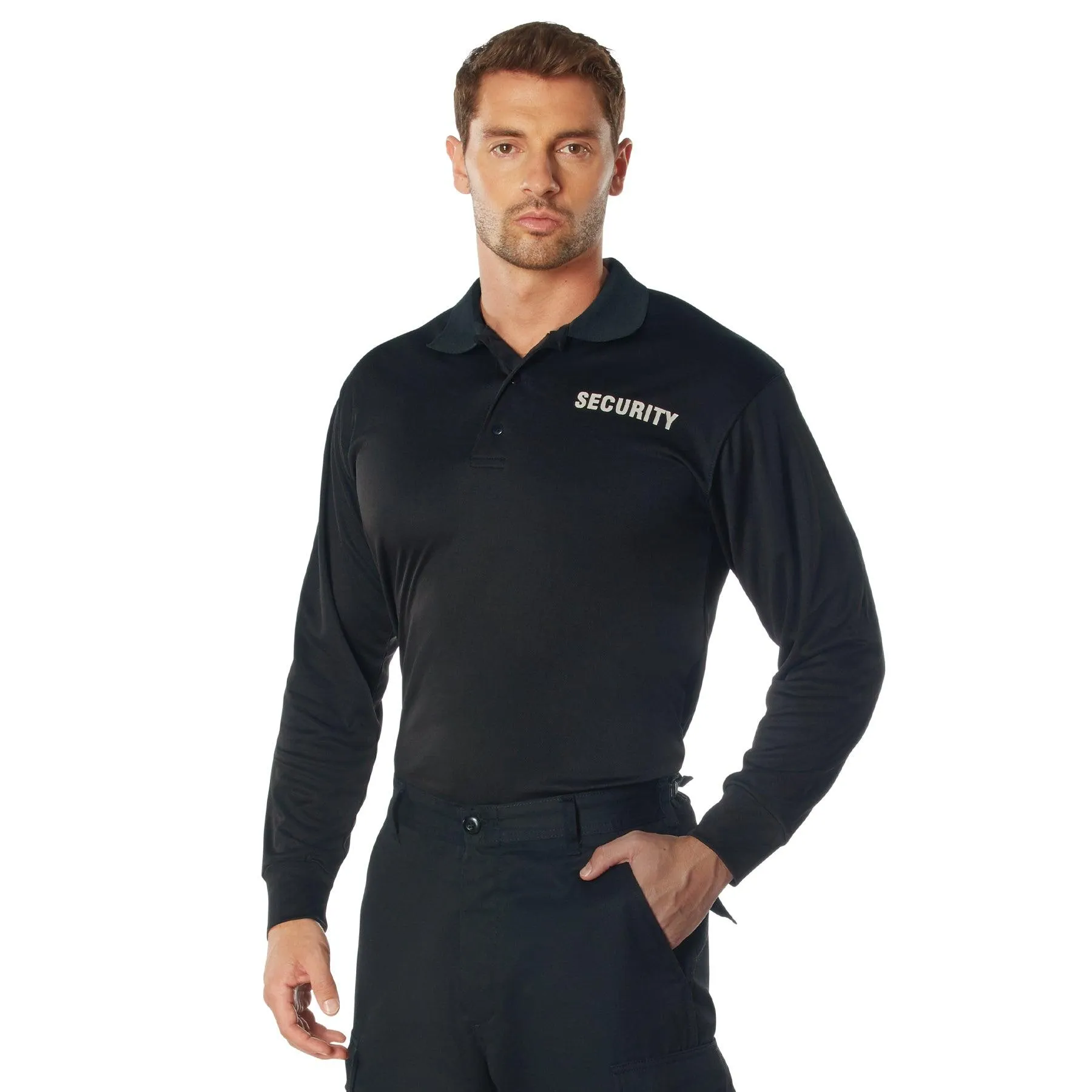 Rothco Moisture Wicking Long Sleeve Security Polo