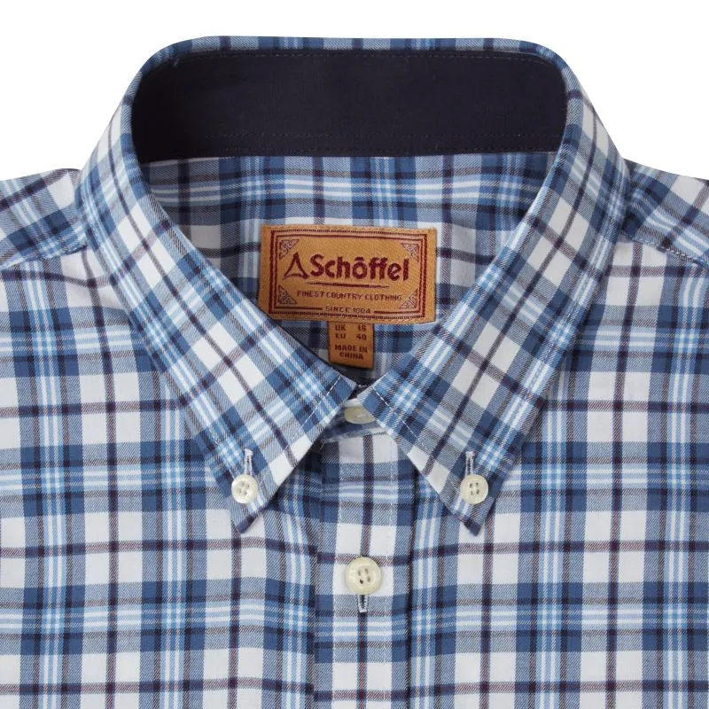 Schoffel Healey Tailored Mens Shirt - Sea Blue