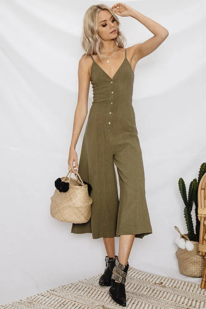 Simply Love Jumpsuit Khaki