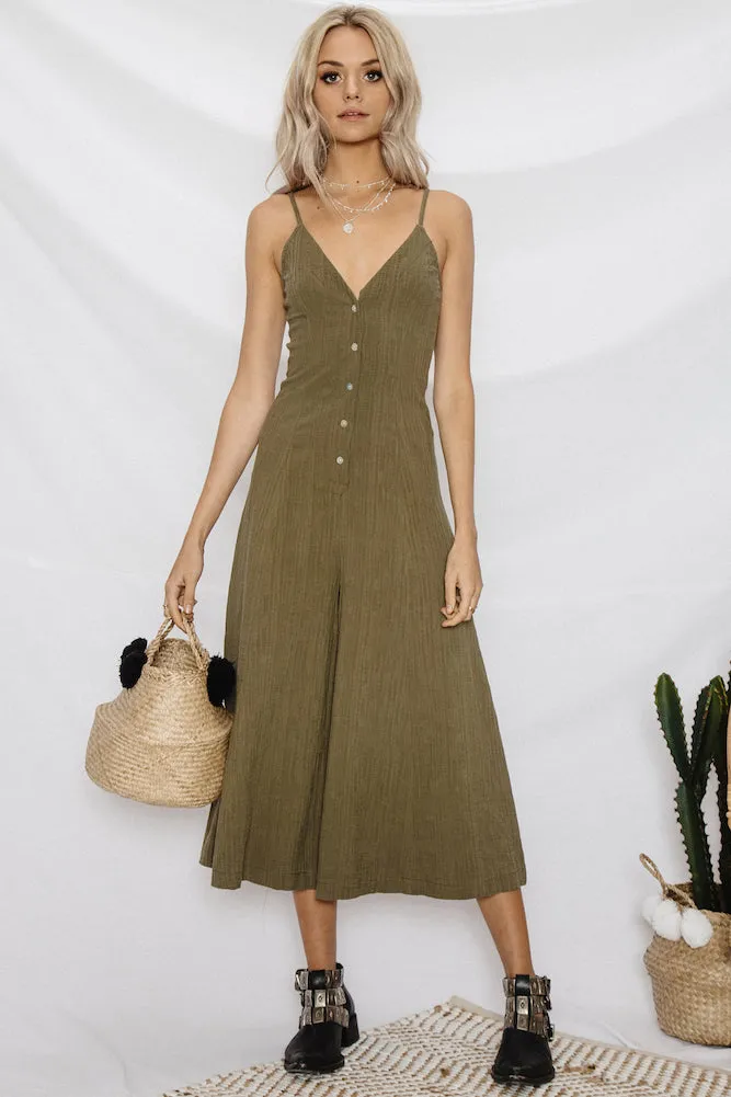 Simply Love Jumpsuit Khaki