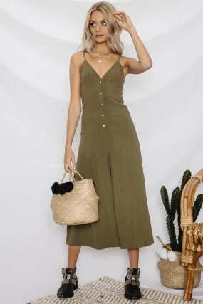 Simply Love Jumpsuit Khaki