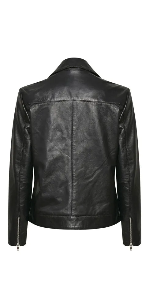 Soaked in Luxury Leather Moto Jacket