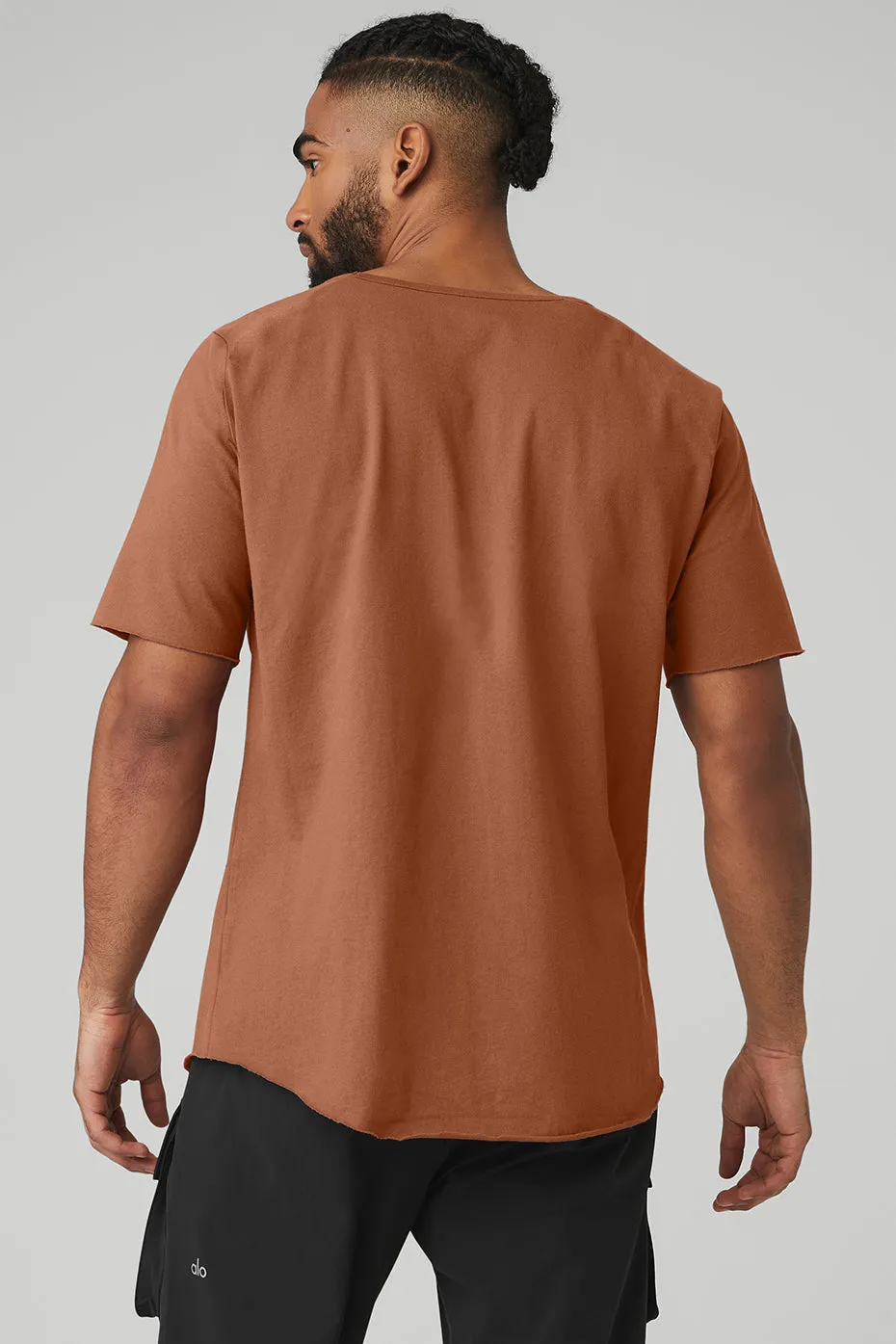 Society Crewneck Tee - Rust