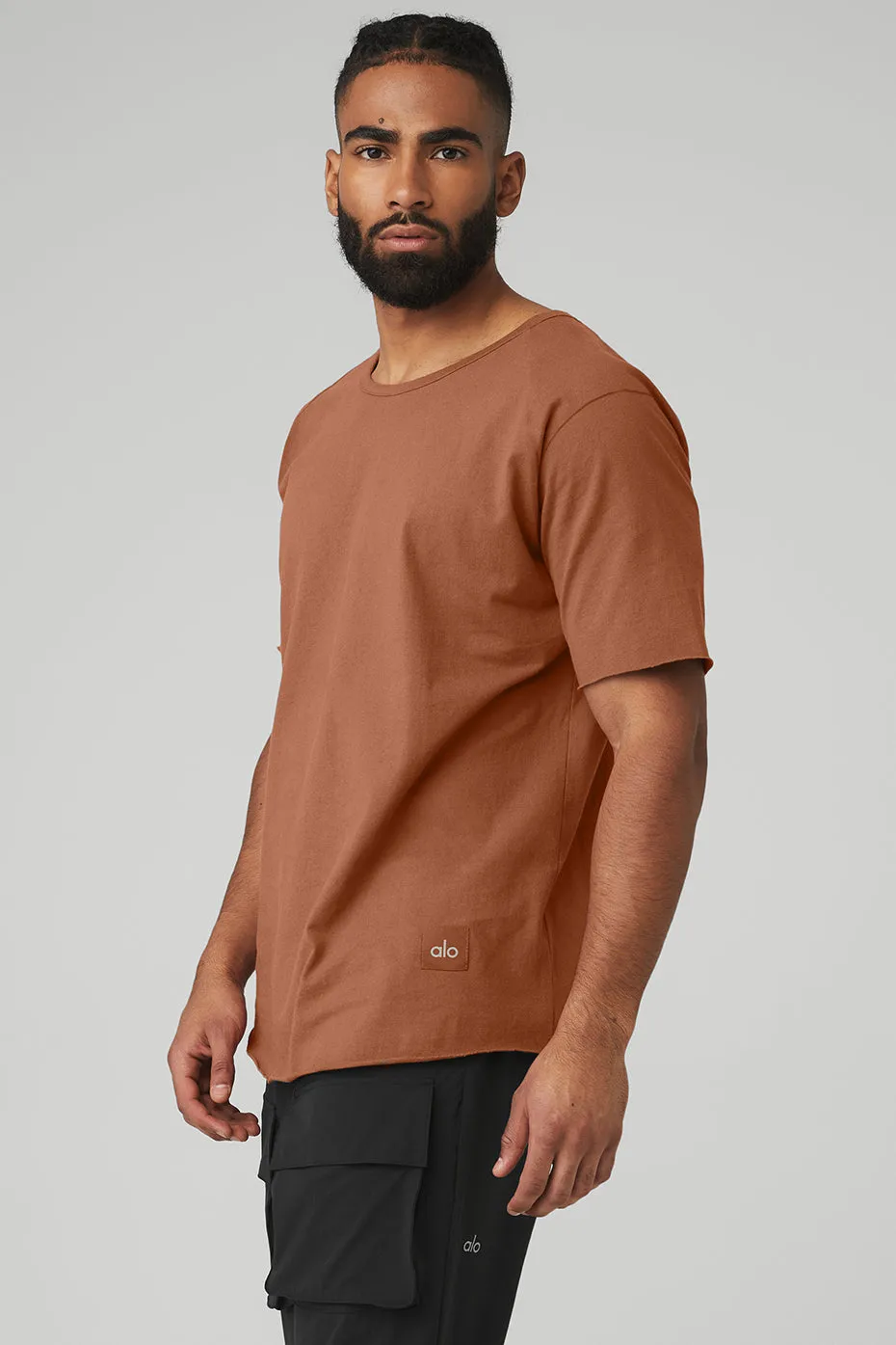 Society Crewneck Tee - Rust