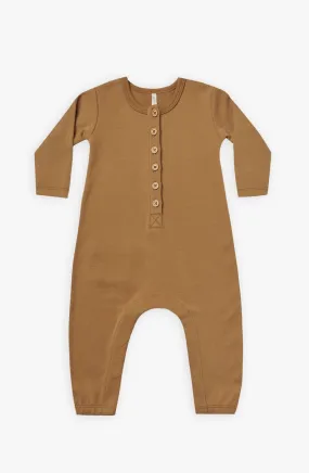 The Longsleeve Jumpsuit by Quincy Mae - Walnut - BABY