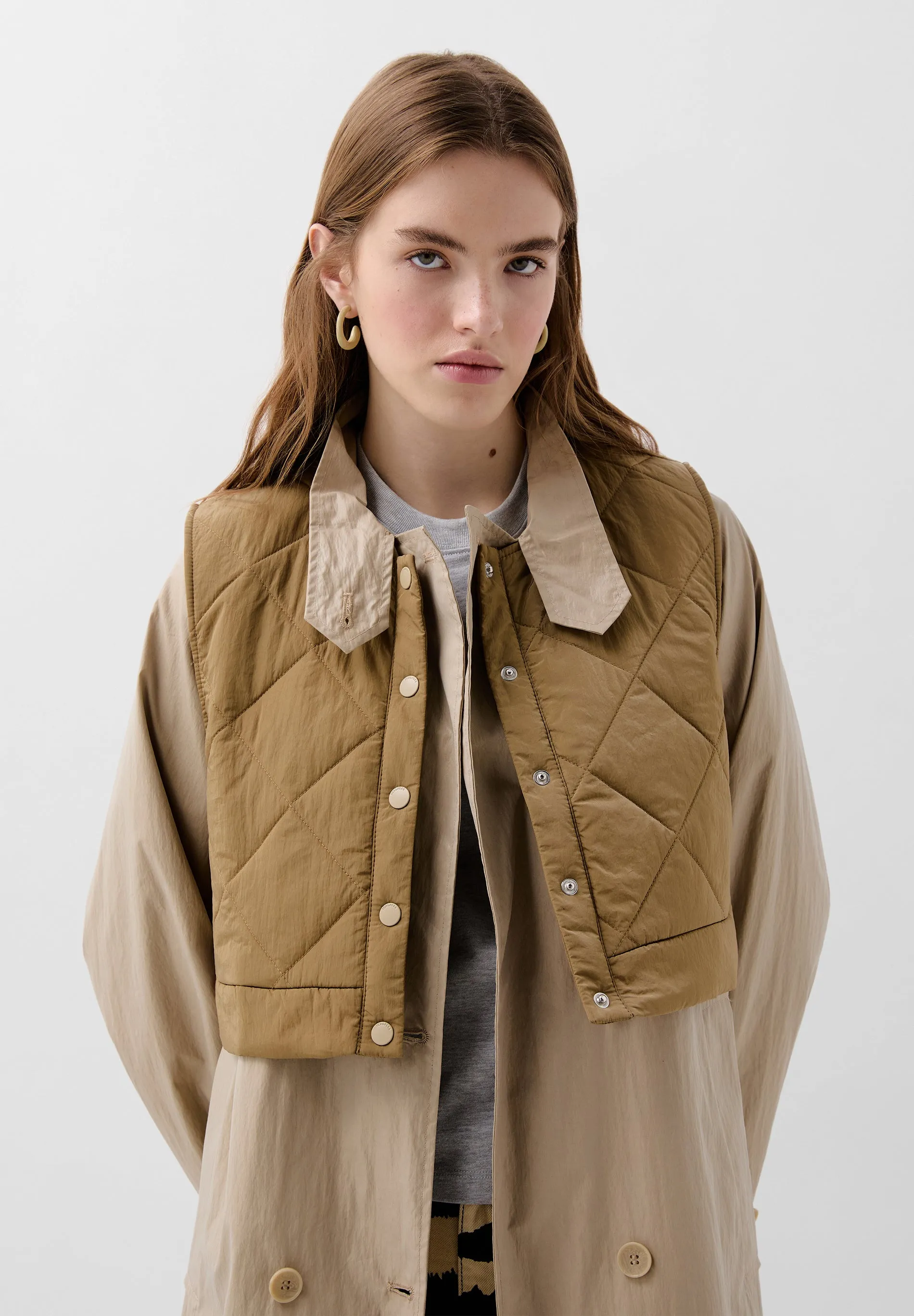 TRENCH COAT WITH REMOVABLE GILET