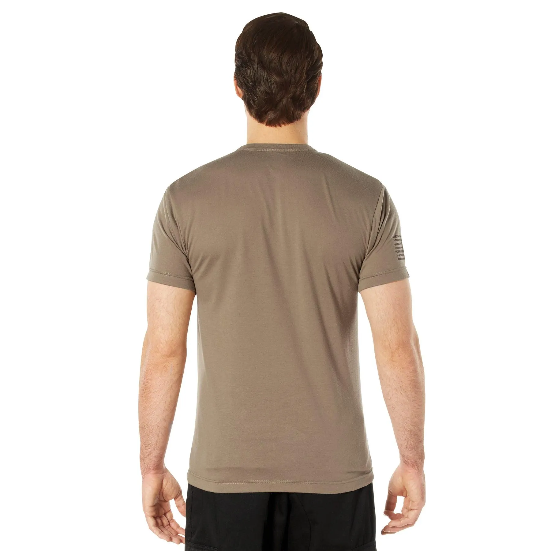 USMC Eagle, Globe, & Anchor Moisture Wicking T-Shirt - AR 670-1 Coyote Brown