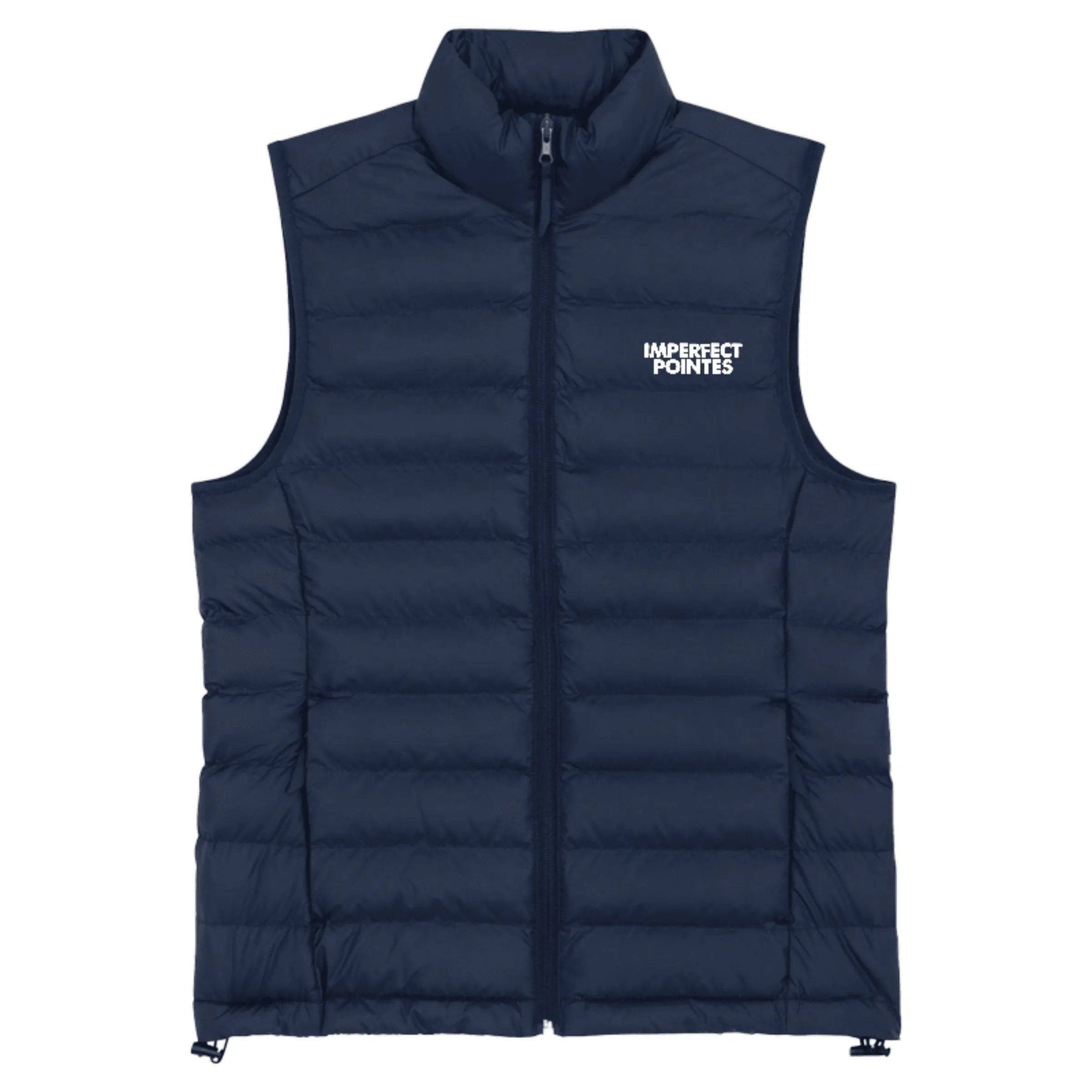 Womens Quilted Bodywarmer Gilet with WHITE Embroidered Logo