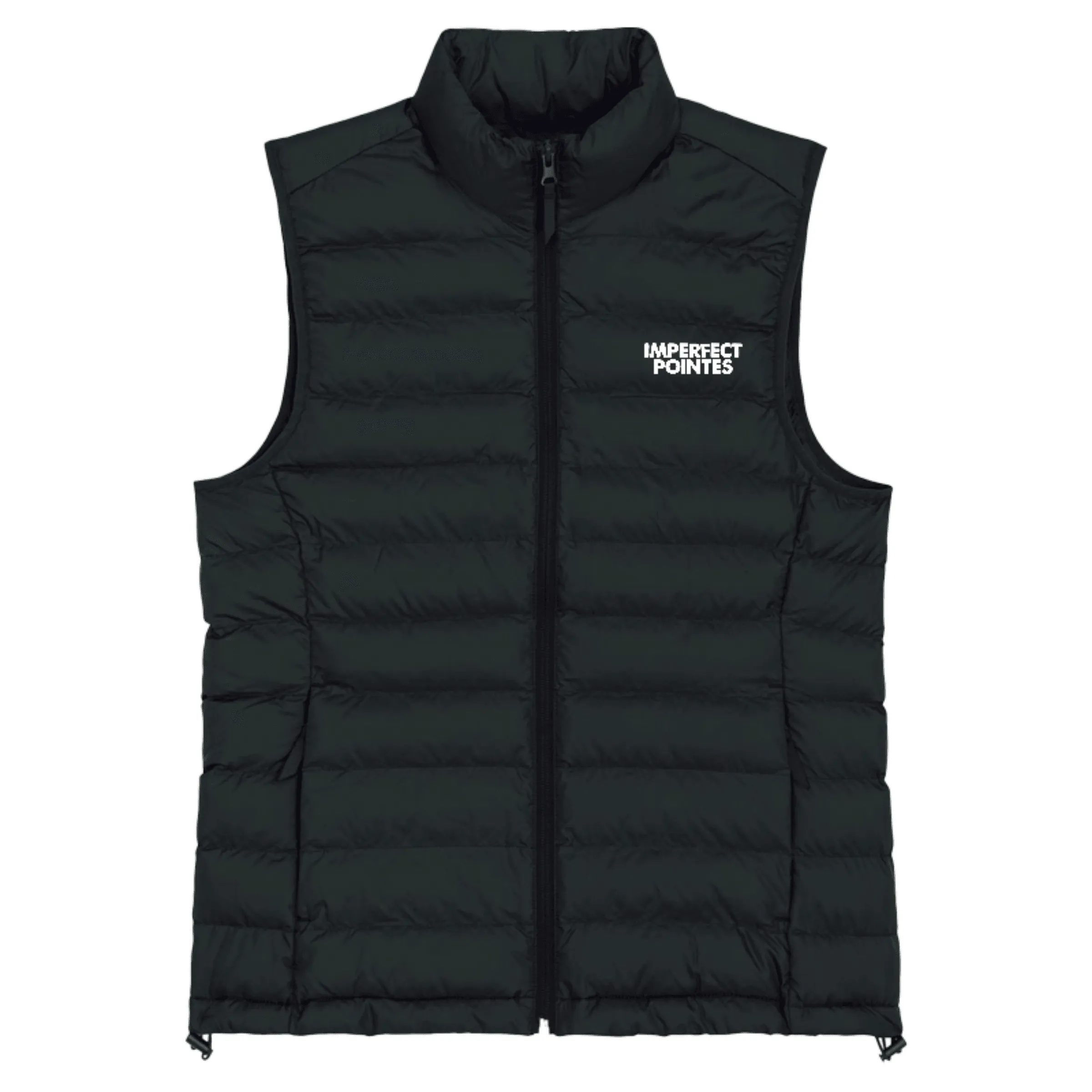 Womens Quilted Bodywarmer Gilet with WHITE Embroidered Logo