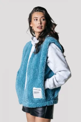 Yoni Teddy Gilet | Adriatic Blue