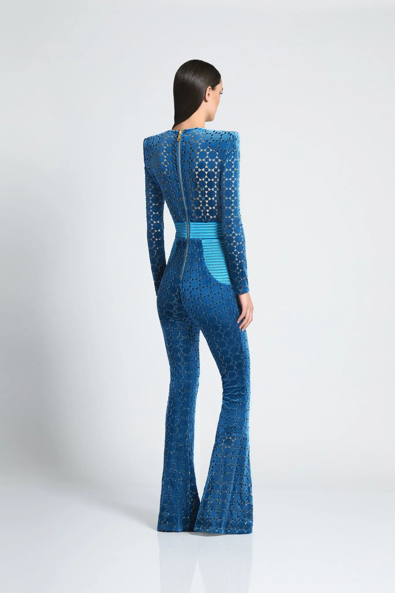 Zhivago Velvet Elegance Jumpsuit - Teal